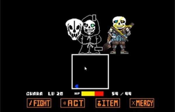 传说之下子弹地狱sans宣传图