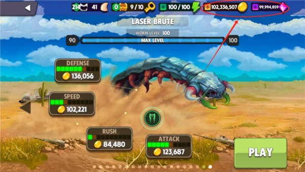 死亡蠕虫无限钻石版宣传图