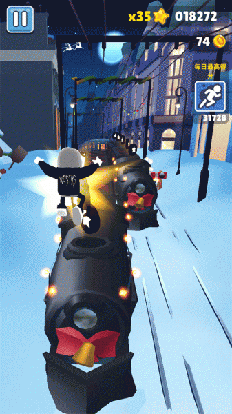 地铁跑酷Easft仿外网雪地版本