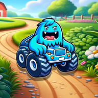 儿童怪物卡车赛车游戏