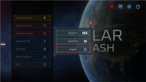 星球爆炸模拟器怎么设置中文2
