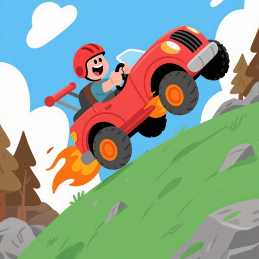 卡通赛车操控战游戏