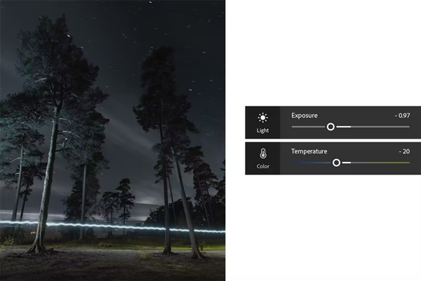 怎么编辑夜间自然照片配图1