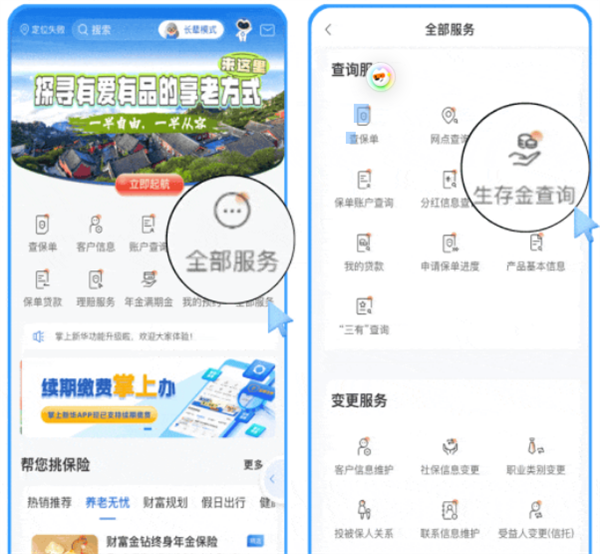 怎么查询生存金、满期金配图1